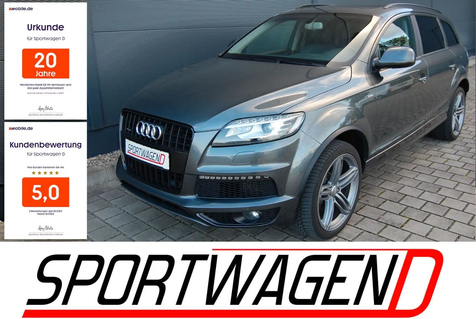 Audi Q7 3.0 TDI quattro 3x S-line Sport Plus BOSE Pan Gris - 1