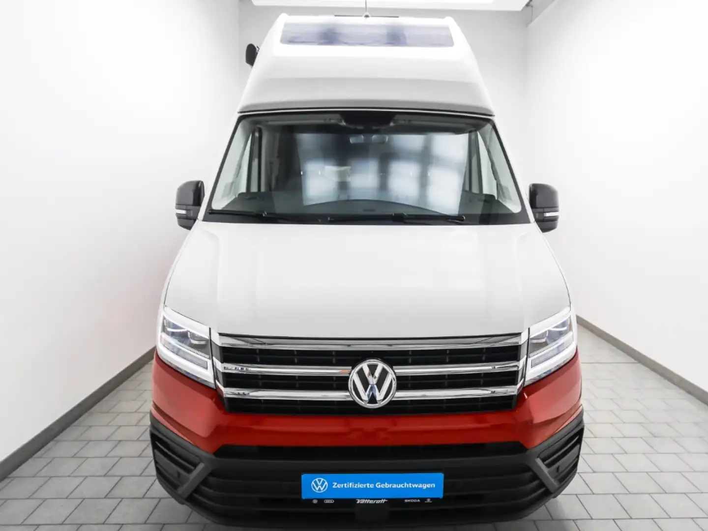 Volkswagen Crafter Grand California 600 Panodach Solar Hochbett Toile Rot - 2