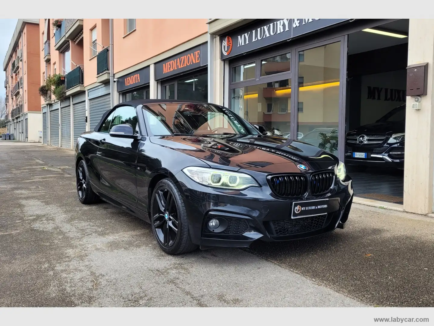 BMW 218 D Cabrio MSPORT*AUT*EURO6B*PCONSEGNA*2017 Noir - 1