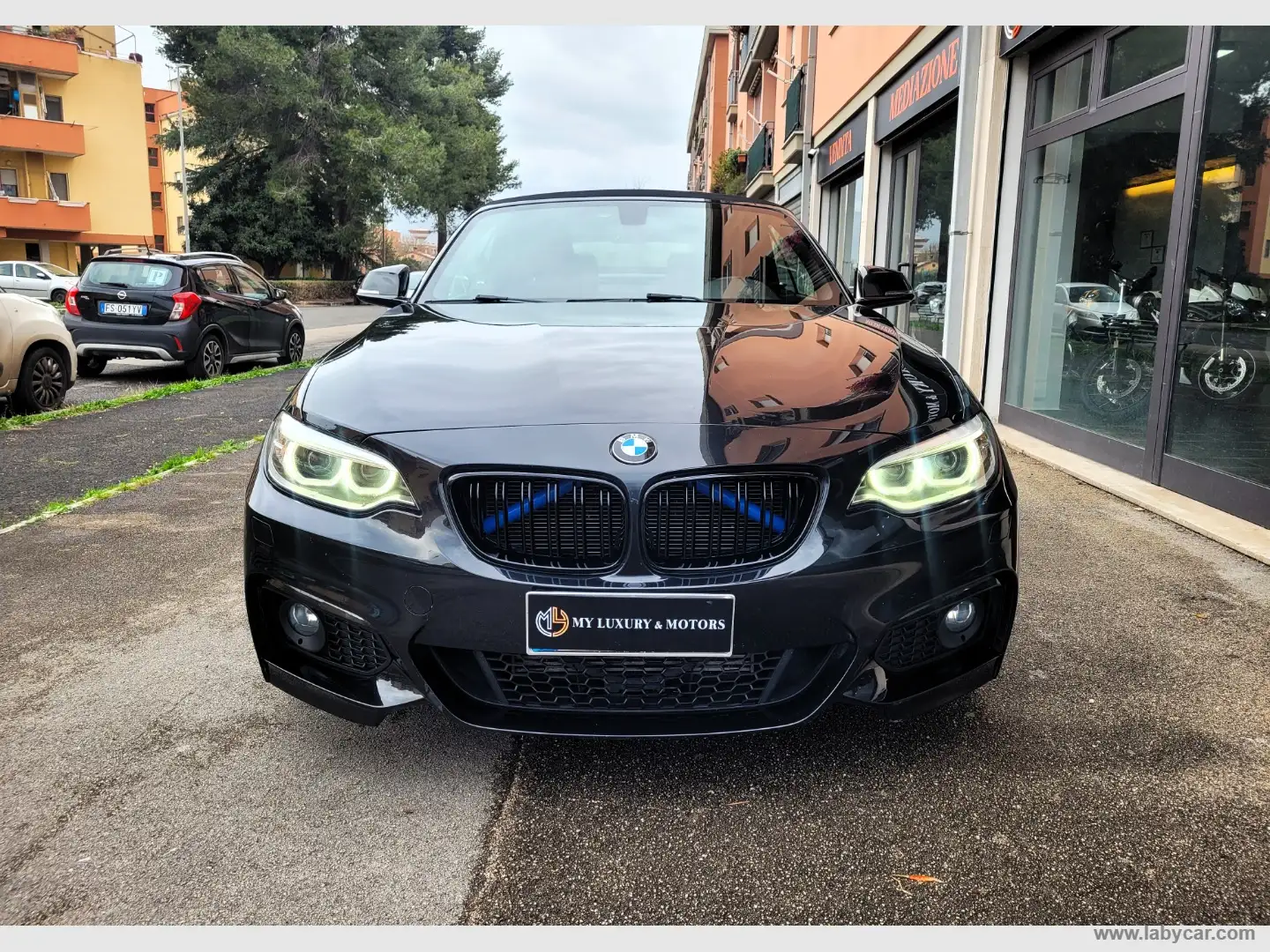 BMW 218 D Cabrio MSPORT*AUT*EURO6B*PCONSEGNA*2017 Noir - 2