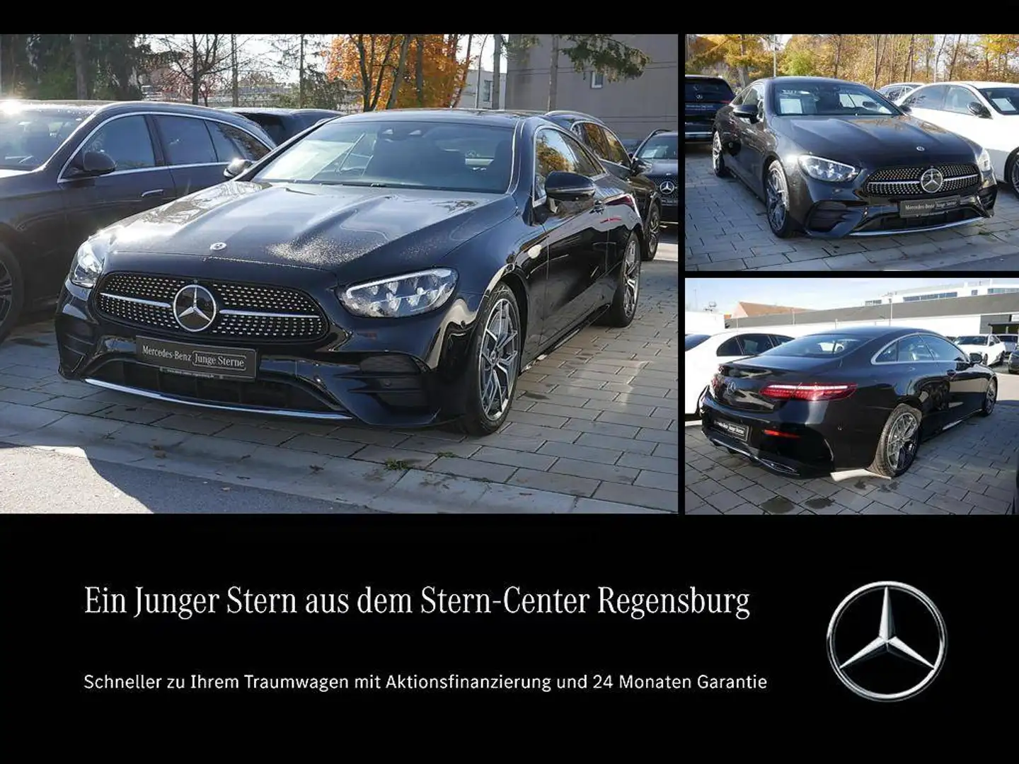 Mercedes-Benz E 350 Coupé AMG+DISTRONIC+360°KAMERA+LED+SHZ+DAB Noir - 1