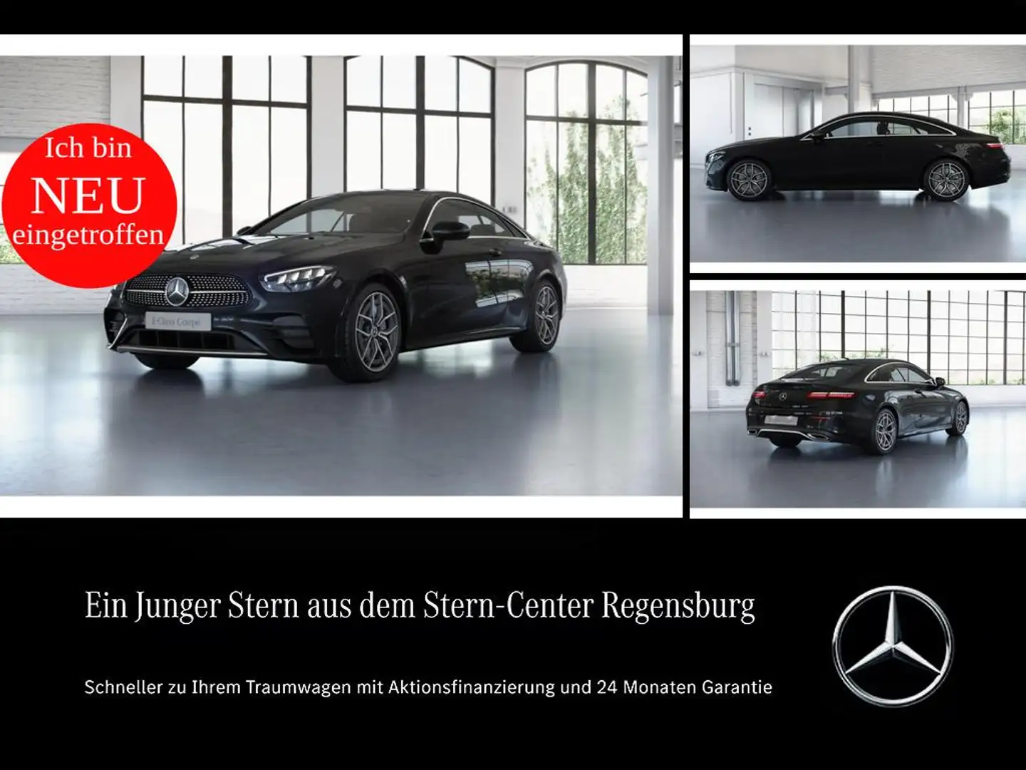 Mercedes-Benz E 350 Coupé LED AMG MBUX Perf-AGA Wide 360 Cam Noir - 1
