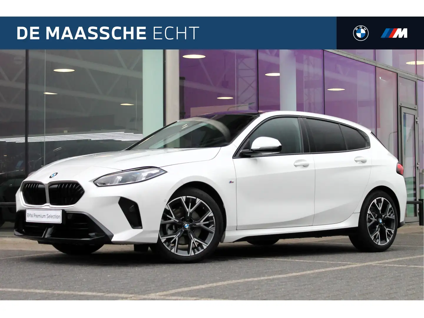 BMW 120 1 Serie High Executive M Sport Automaat / Sportsto Wit - 1