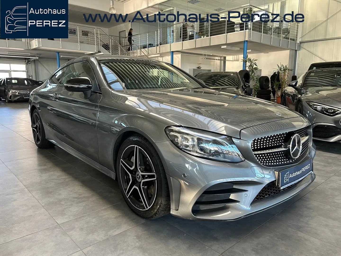 Mercedes-Benz C 300 d Coupe AMG DISTRONIC-BURMESTER-MULTIBEAM Gris - 1