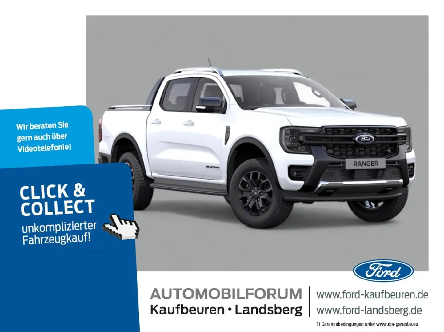 Ford Ranger Wildtrak 3,0 V6 Kamera LED NAVI AHK Rollo Weiß - 1