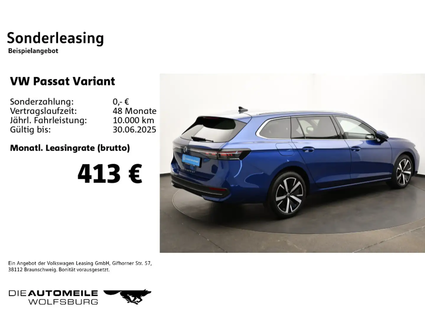Volkswagen Passat Variant 2.0 TDI DSG Business neues Modell Blau - 2