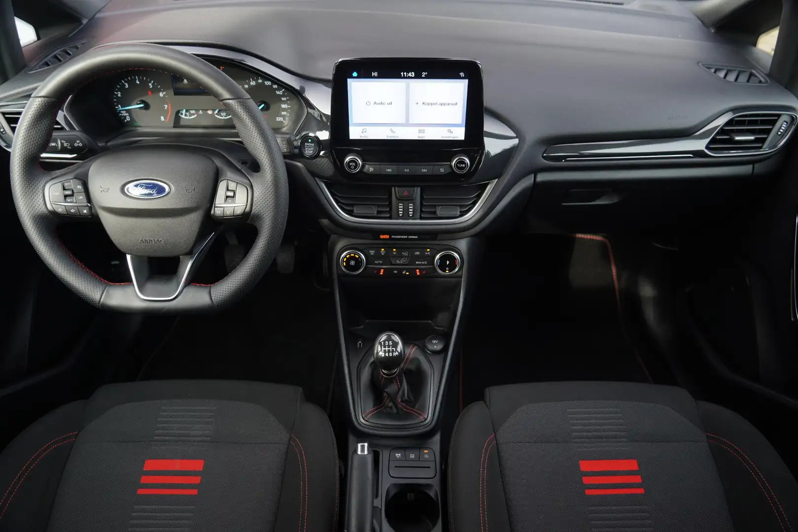 Ford Fiesta 1.0 EcoBoost Hybrid ST-Line !!!155PK!!! Winterpack Blanc - 2