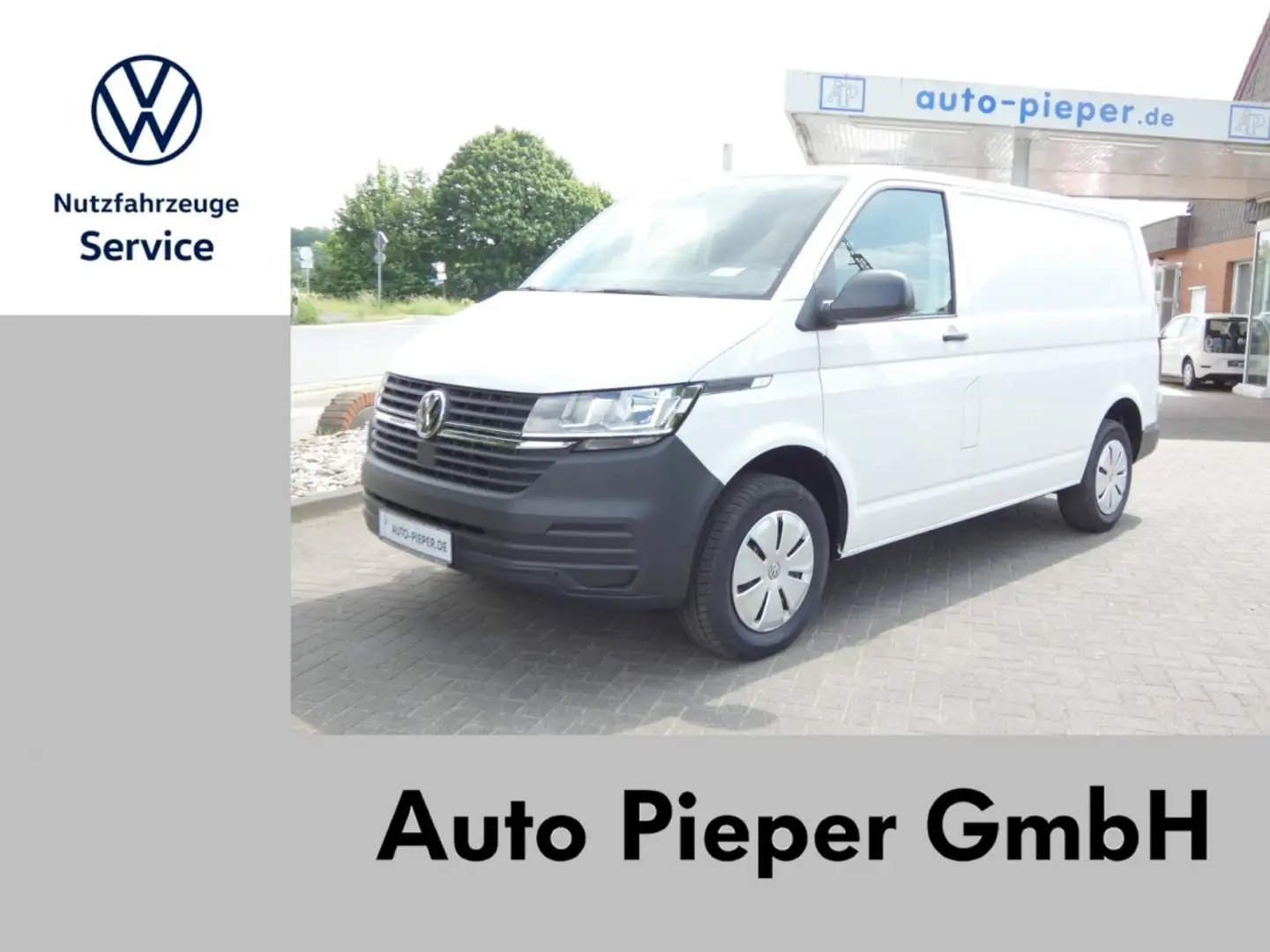 Volkswagen T6.1 Transporter Kasten KR Flügeltüren Parkhilfe AHK GJR Klima Weiß - 1