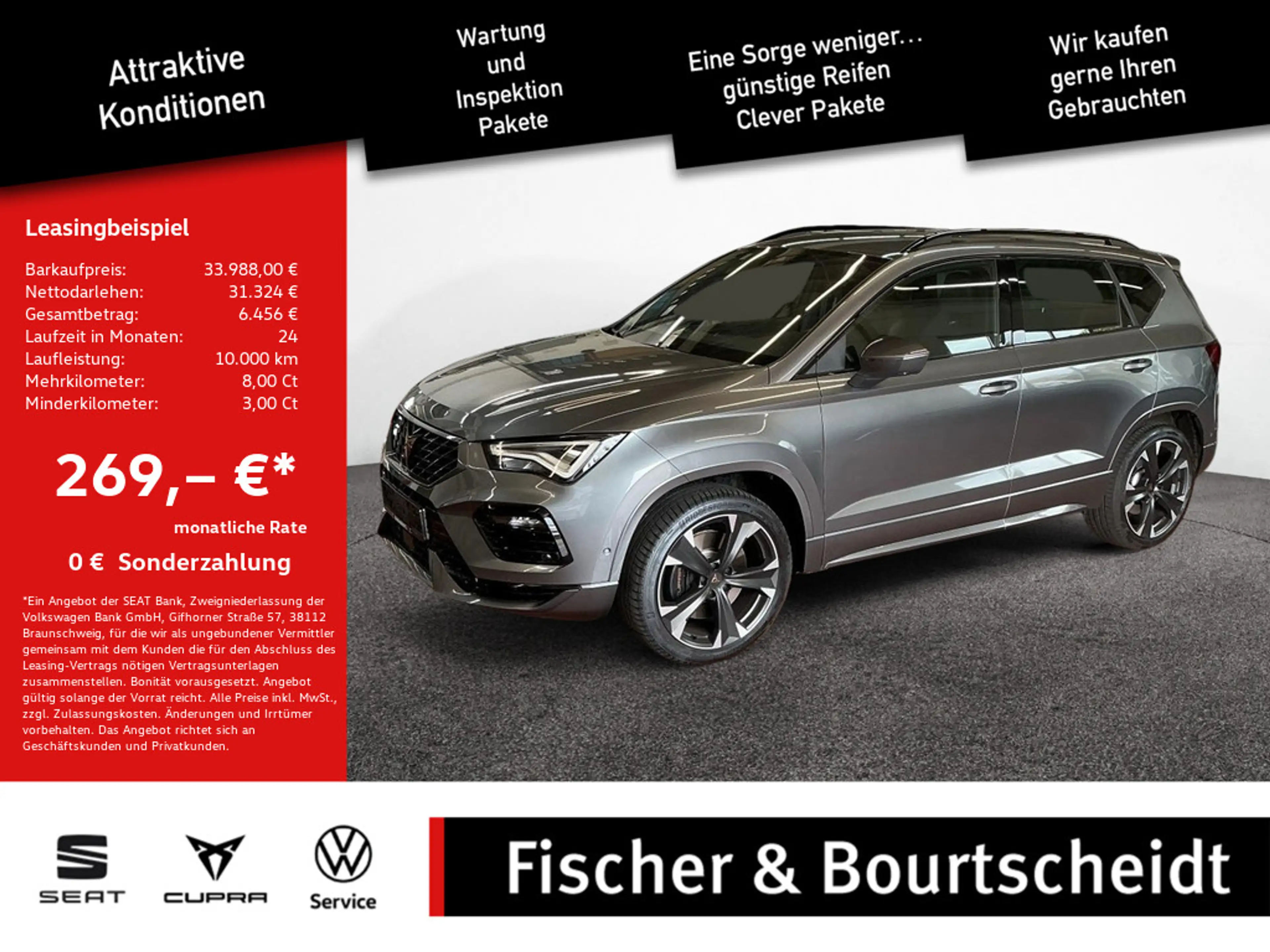 CUPRA Ateca 2.0 TSI VZ 4Drive ACC FACEL. LED 360°