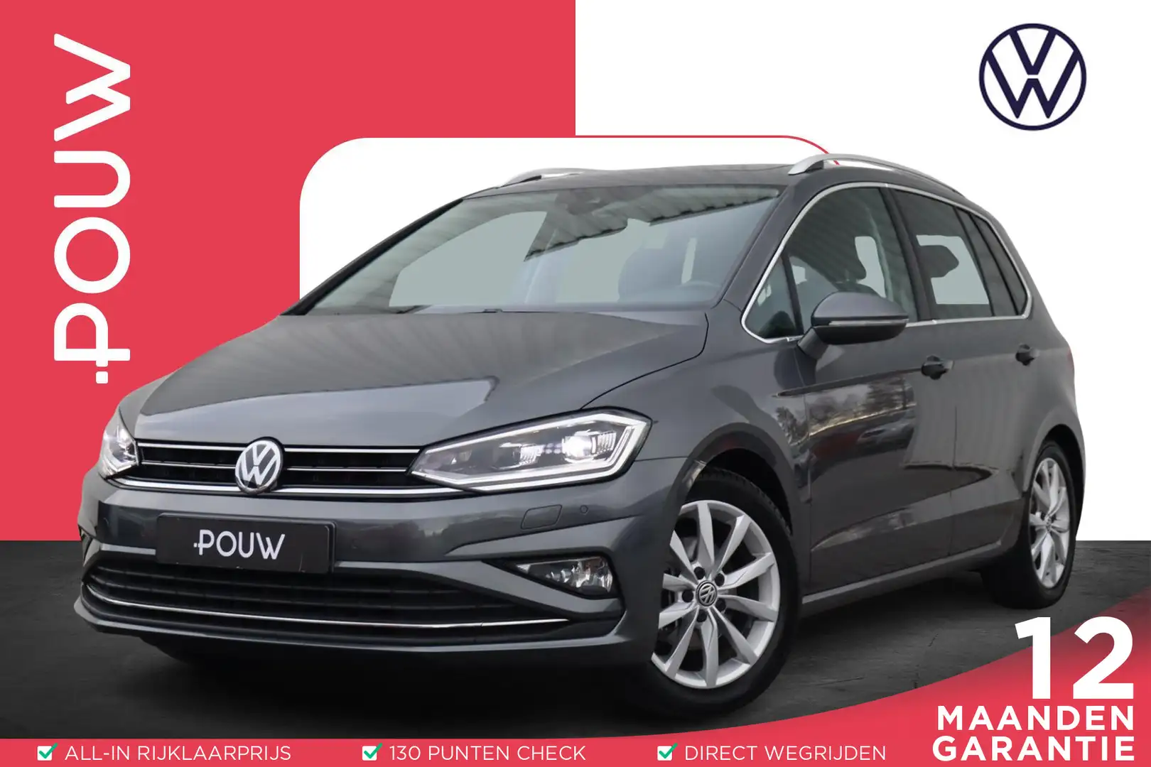 Volkswagen Golf Sportsvan 1.5 TSI 150pk DSG ACT Highline Edition | Panoramad Gris - 1