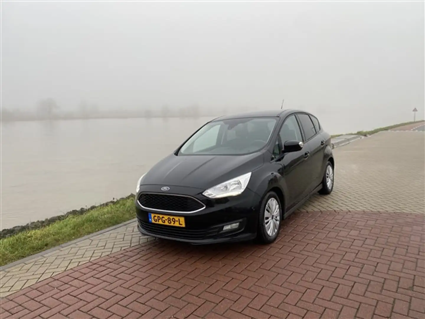 Ford C-Max 1.0 titanium met garantie ECC.NAVI.CRUISE.PDC. Negro - 1
