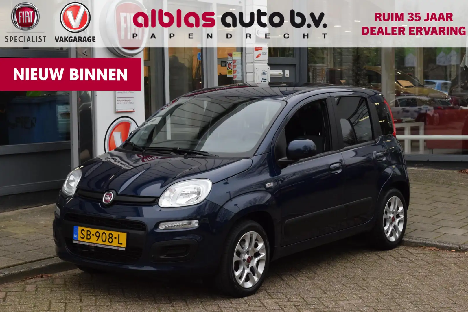 Fiat Panda 0.9 TwinAir Lounge|15"|5-per.|Dealero.h. Bleu - 1
