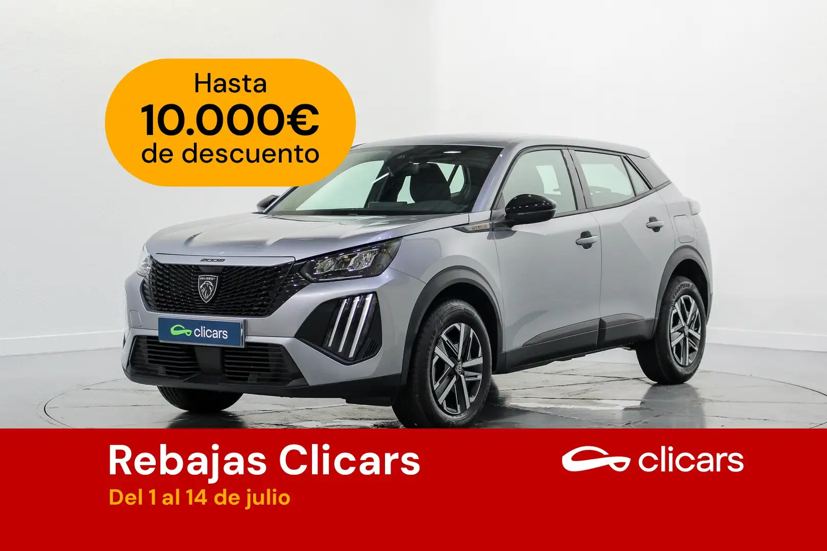 Peugeot 2008 1.2 PureTech S&S Active 100 Plateado - 1