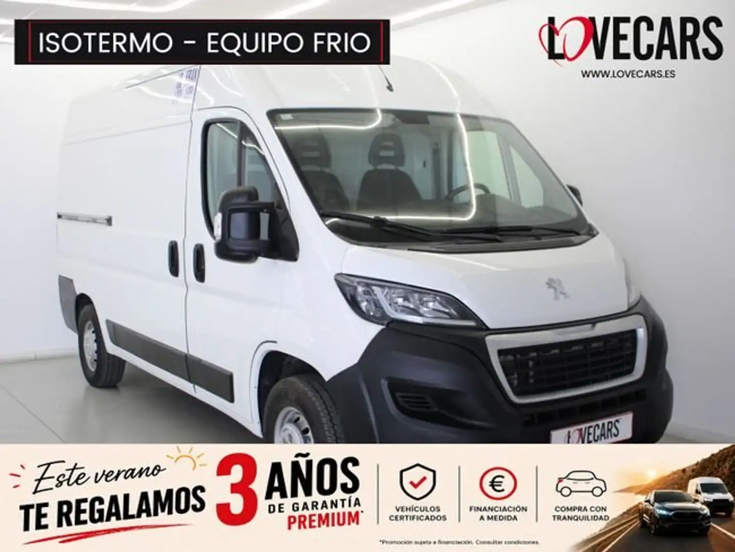 Peugeot Boxer 335 L2 H2 BlueHDi ISOTERMO + EQUIPO FRIO 130 Blanco - 1