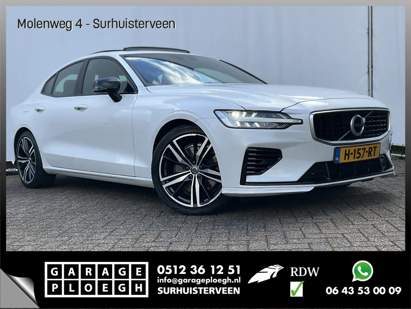 Volvo S60 2.0 T6 340pk AWD Twin Engine R-Design PHEV Pano.da Wit - 1