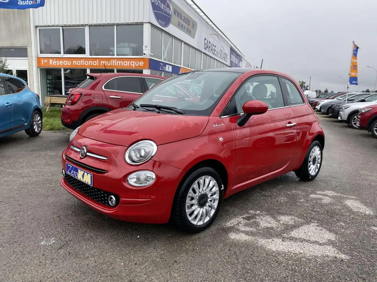 Fiat 500 1.0i BSG - 70 S\u0026S HYBRID SERIE DOLCEVITA PLUS Rouge - 1