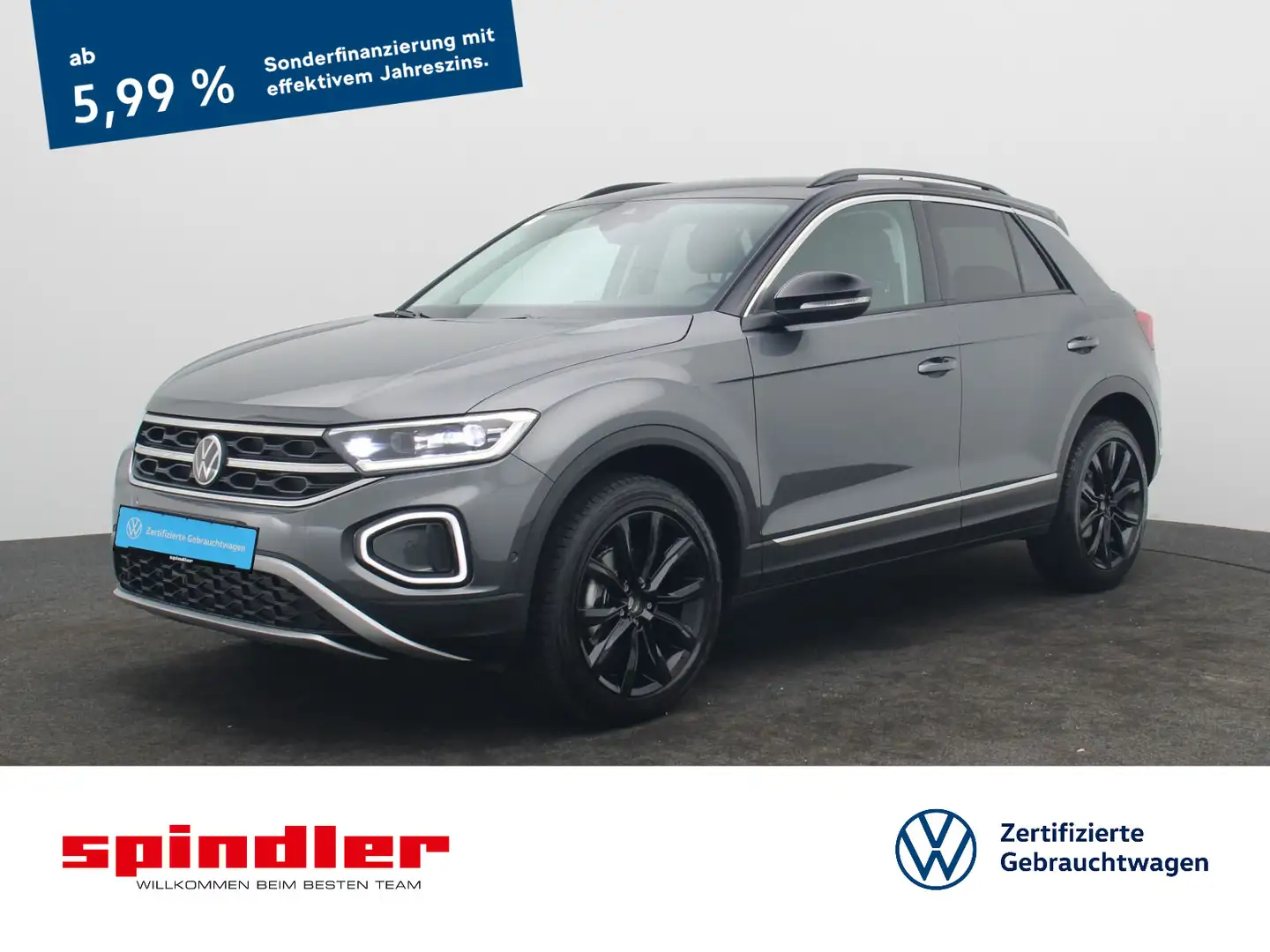 Volkswagen T-Roc Style 1.5TSI DSG / IQ.Drive, AHK, LED, RFK Grau - 1
