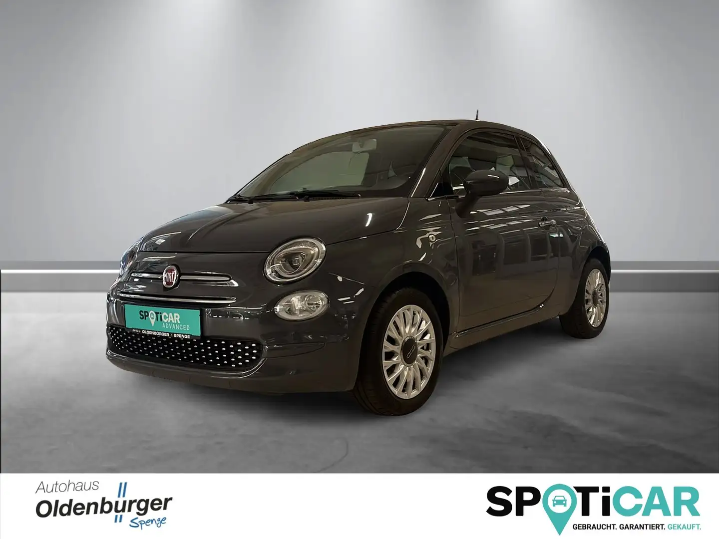 Fiat 500 Lounge - höhenverst. Fahrersitz / Panoramadach Grijs - 1