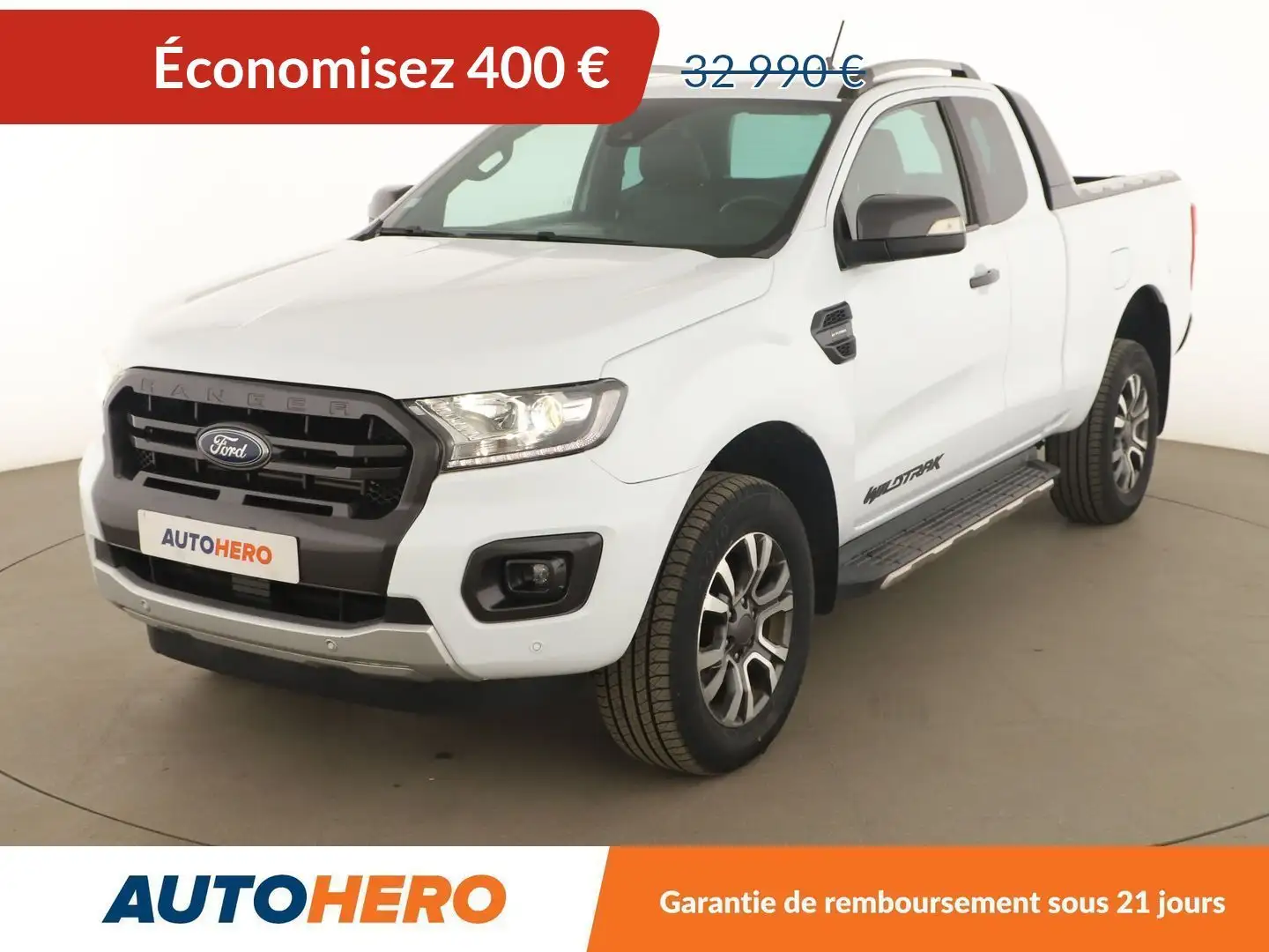 Ford Ranger 2.0 EcoBlue Super Cabine Wildtrak Auto Blanc - 1