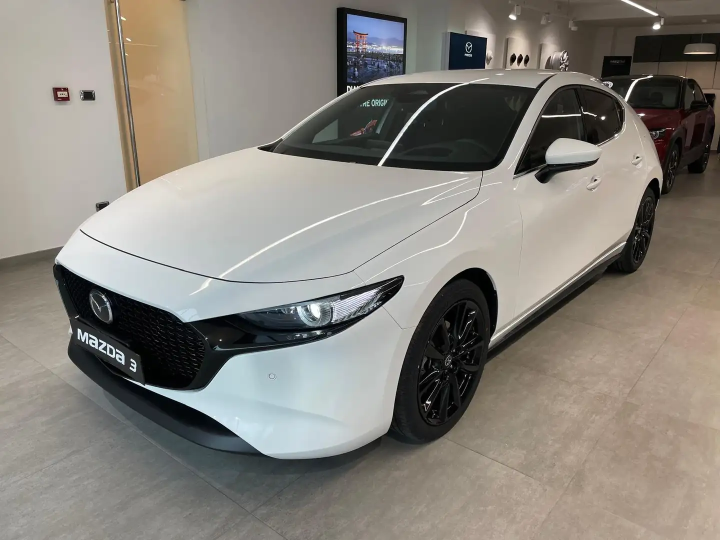 Mazda 3 2.0 m-hybrid 186cv Exclusive-line DA IMMATRICOLARE Bianco - 1
