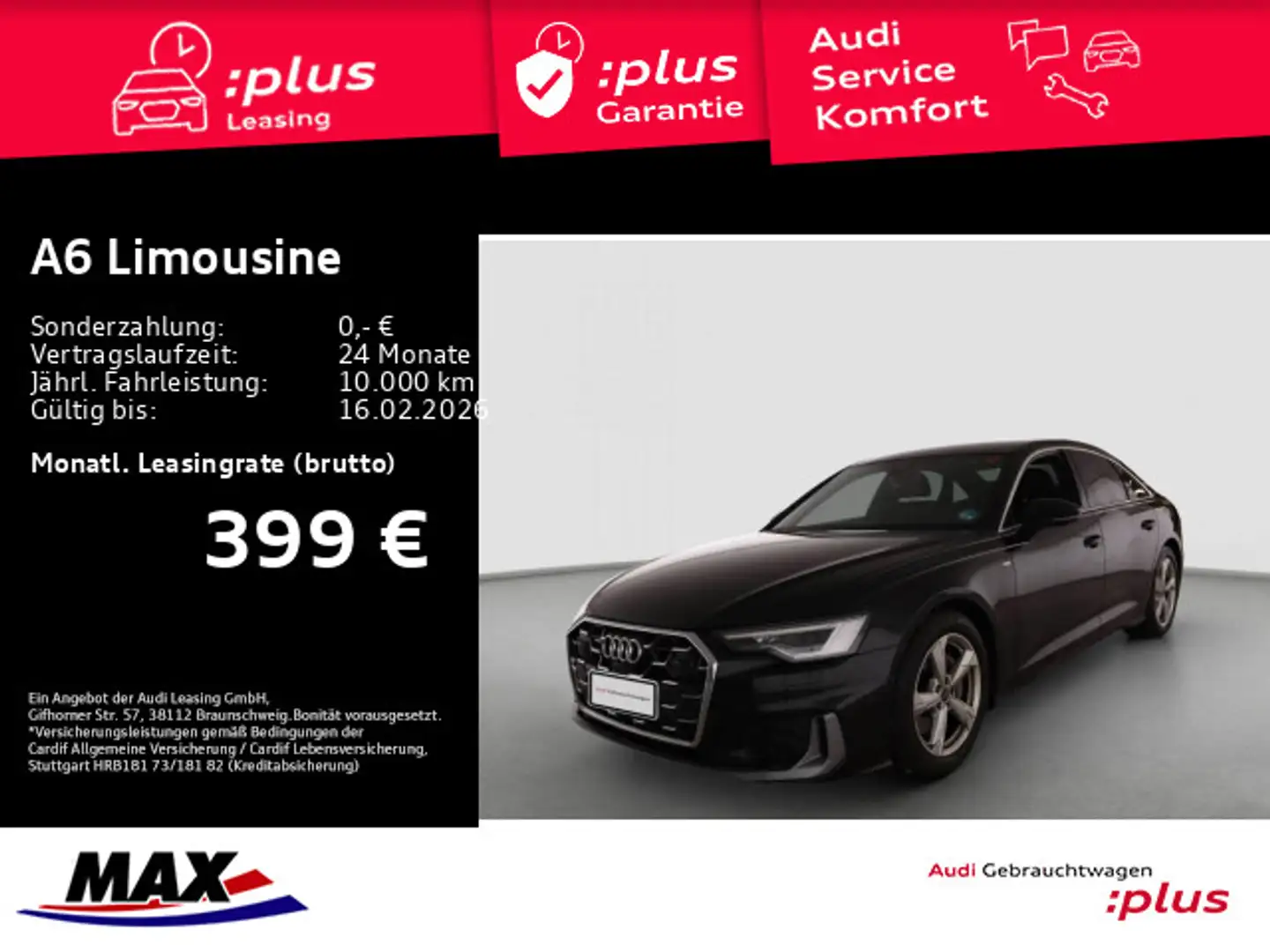 Audi A6 50 TDI QUATT S LINE MATRIX+HUD+AHK+ Schwarz - 1