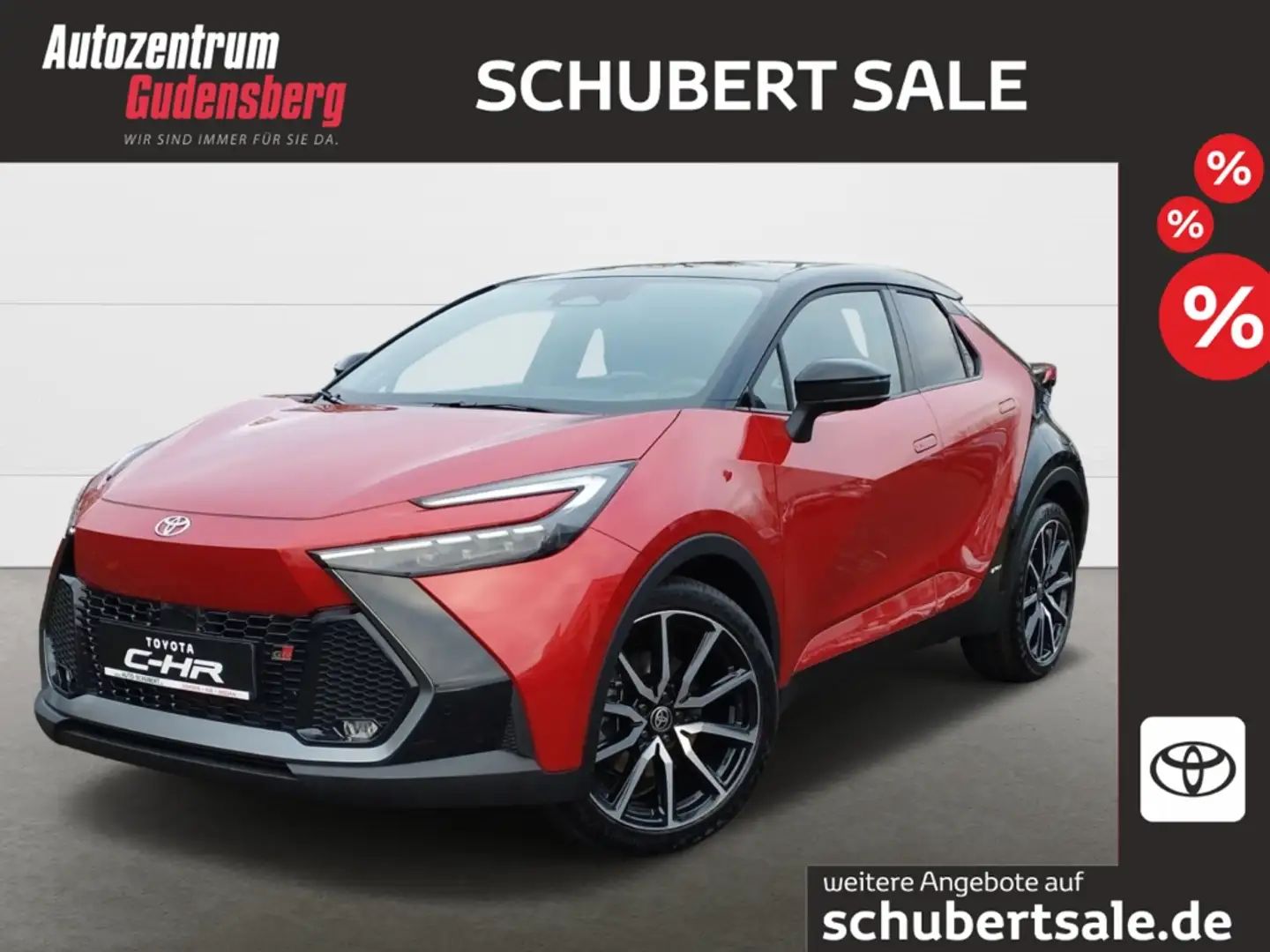 Toyota C-HR AWD 2,0l Hybrid 4x4 GR SPORT Premiere JBL HUD Sitz Rood - 1