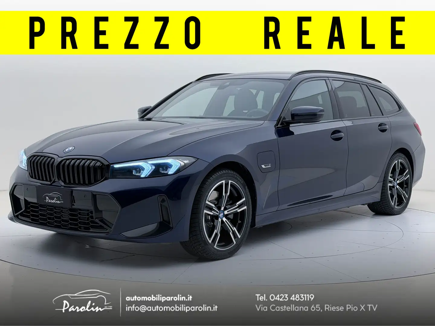 BMW 330 e Touring xDrive Msport Black pack-Tanzanite Bleu - 1