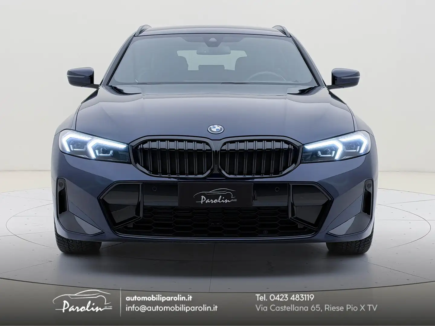 BMW 330 e Touring xDrive Msport Black pack-Tanzanite Bleu - 2