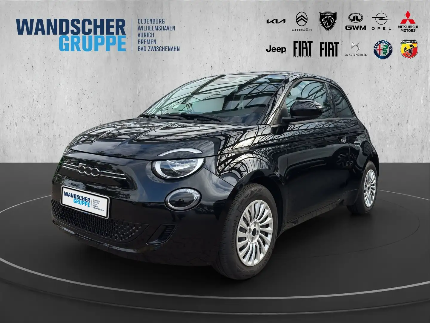 Fiat 500e 500 e Basis 42 kWh Carplay+KlimaA Schwarz - 1