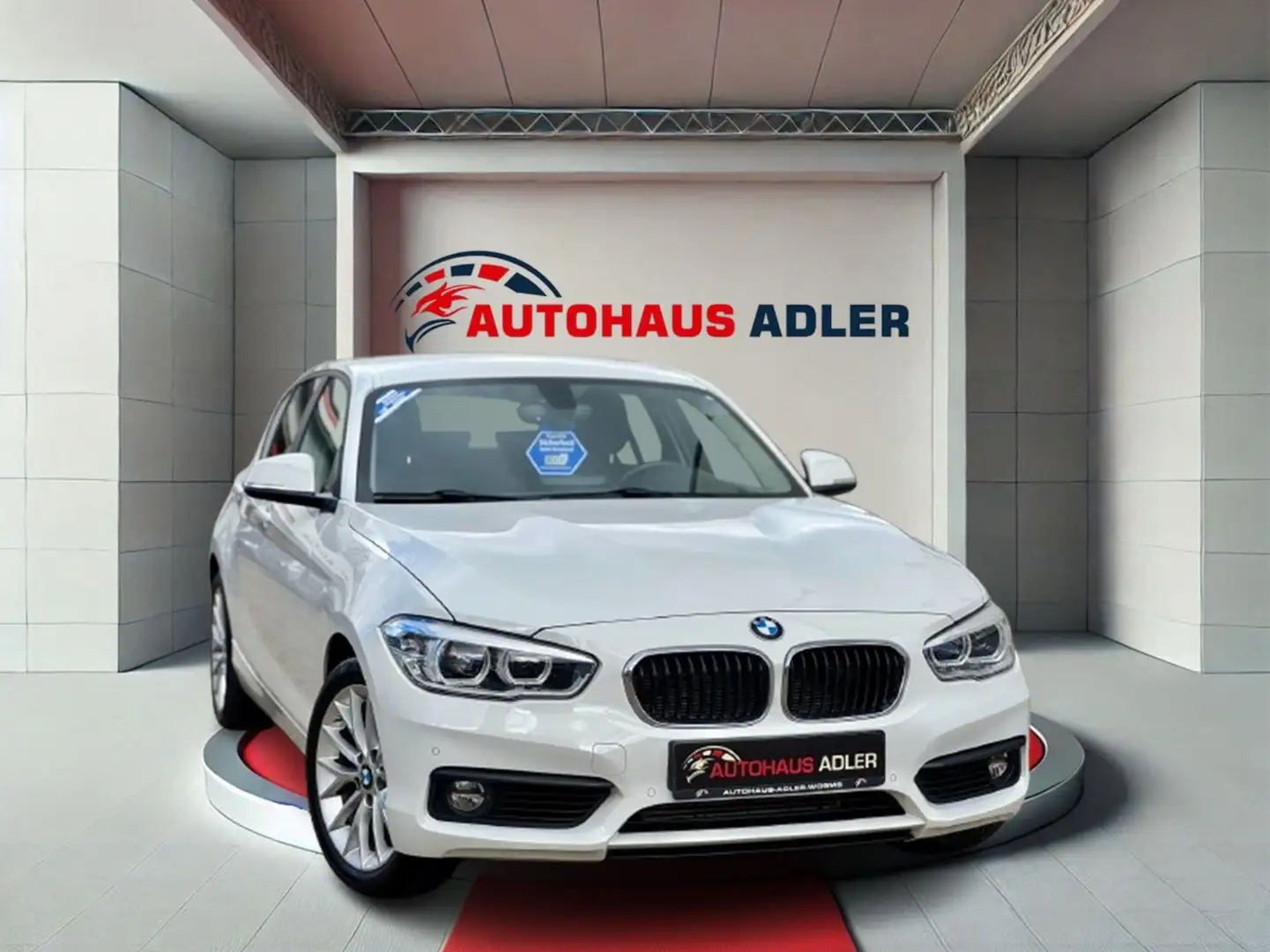 BMW 118 i ADVANT*2HD*PDC*NAV*5TRG*LED*DIG.TACHO*SH*E6 Weiß - 1