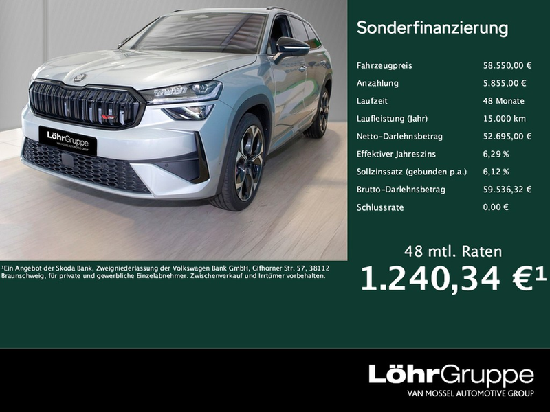 Skoda Kodiaq RS 2.0 TSI UPE 65.030 4x4 AHK Panorama