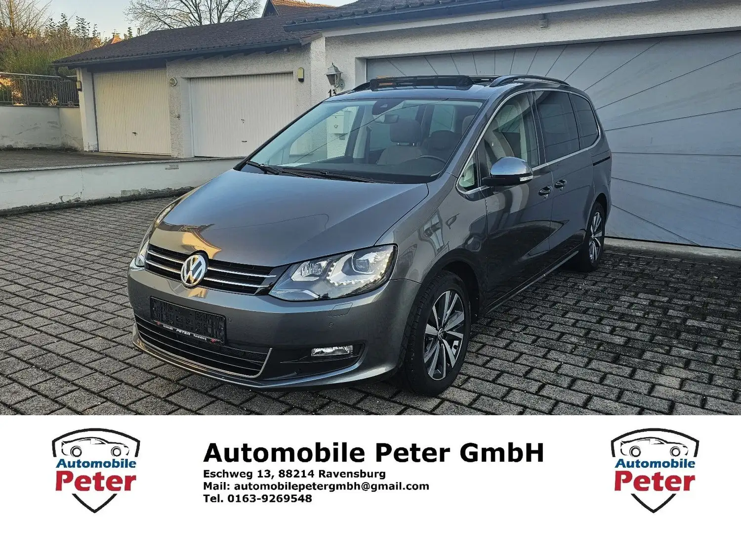 Volkswagen Sharan Comfortline Pano ACC 7-S Kamera Standhzg Grau - 1