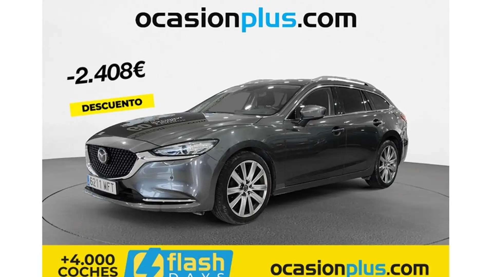 Mazda 6 Wagon 2.0 Skyactiv-G Exclusive-Line 165 Gris - 1