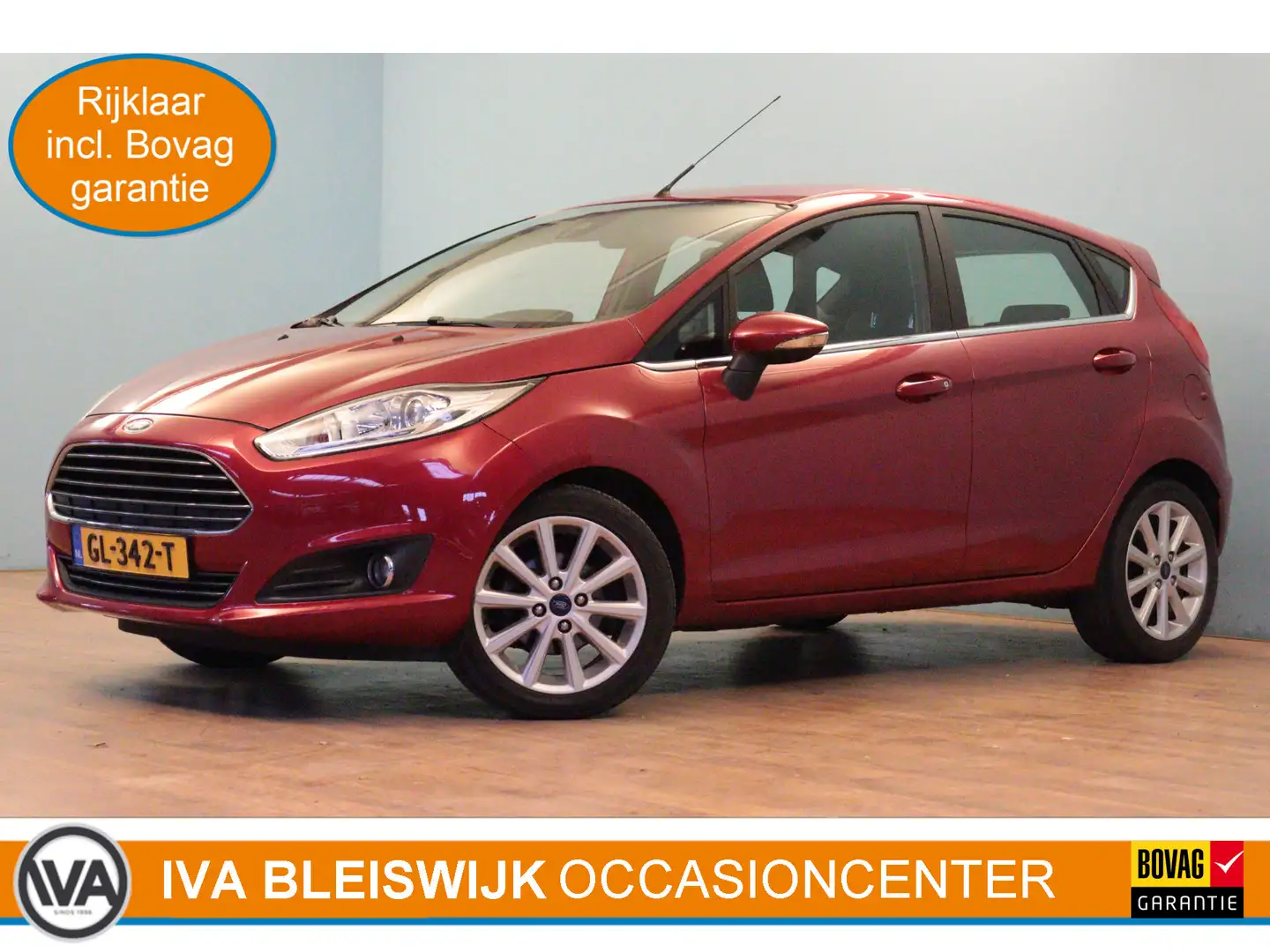 Ford Fiesta 1.0 EcoBoost Titanium 101 PK | NAVI | CLIMA | PDC Rood - 1