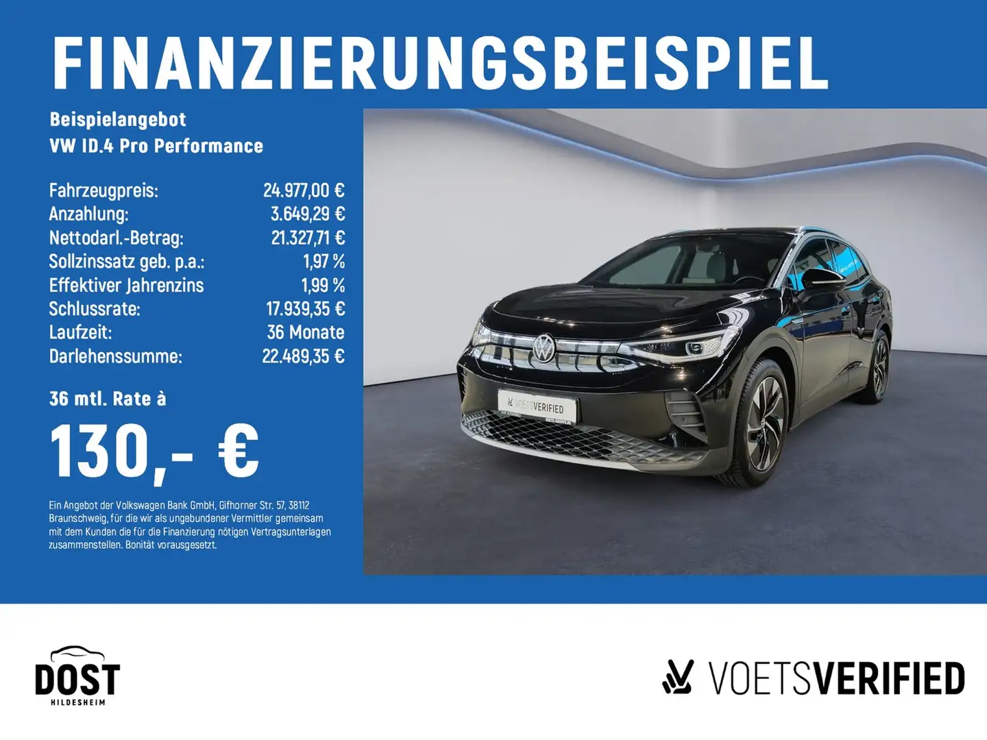 Volkswagen ID.4 Pro Performance ACC+DAB+HuD+MATRIX LED+PDC Schwarz - 2