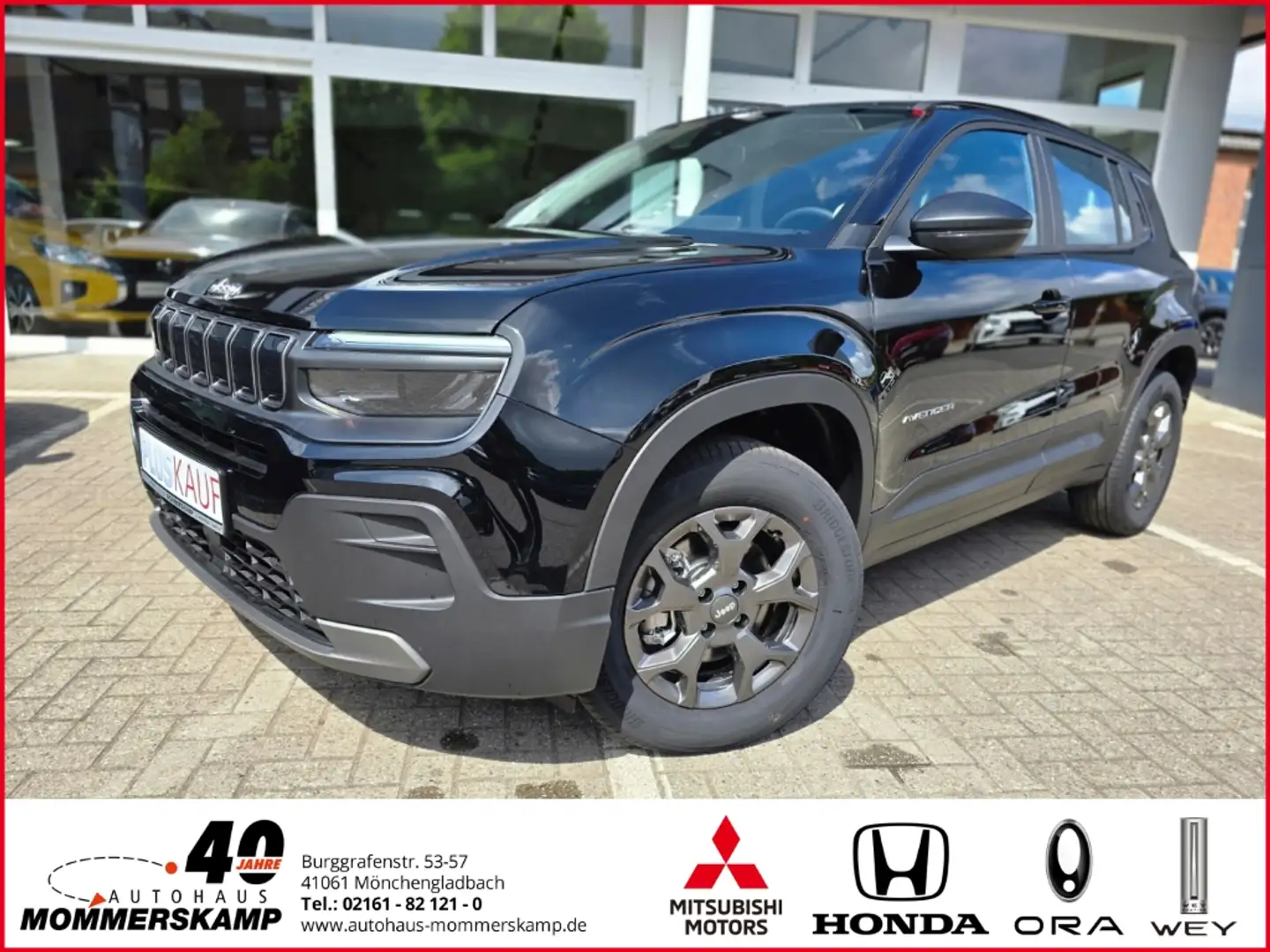 Jeep Avenger Longitude MHEV Hybrid 1.2+Automatik+SitzHZG+Verkeh Negro - 1