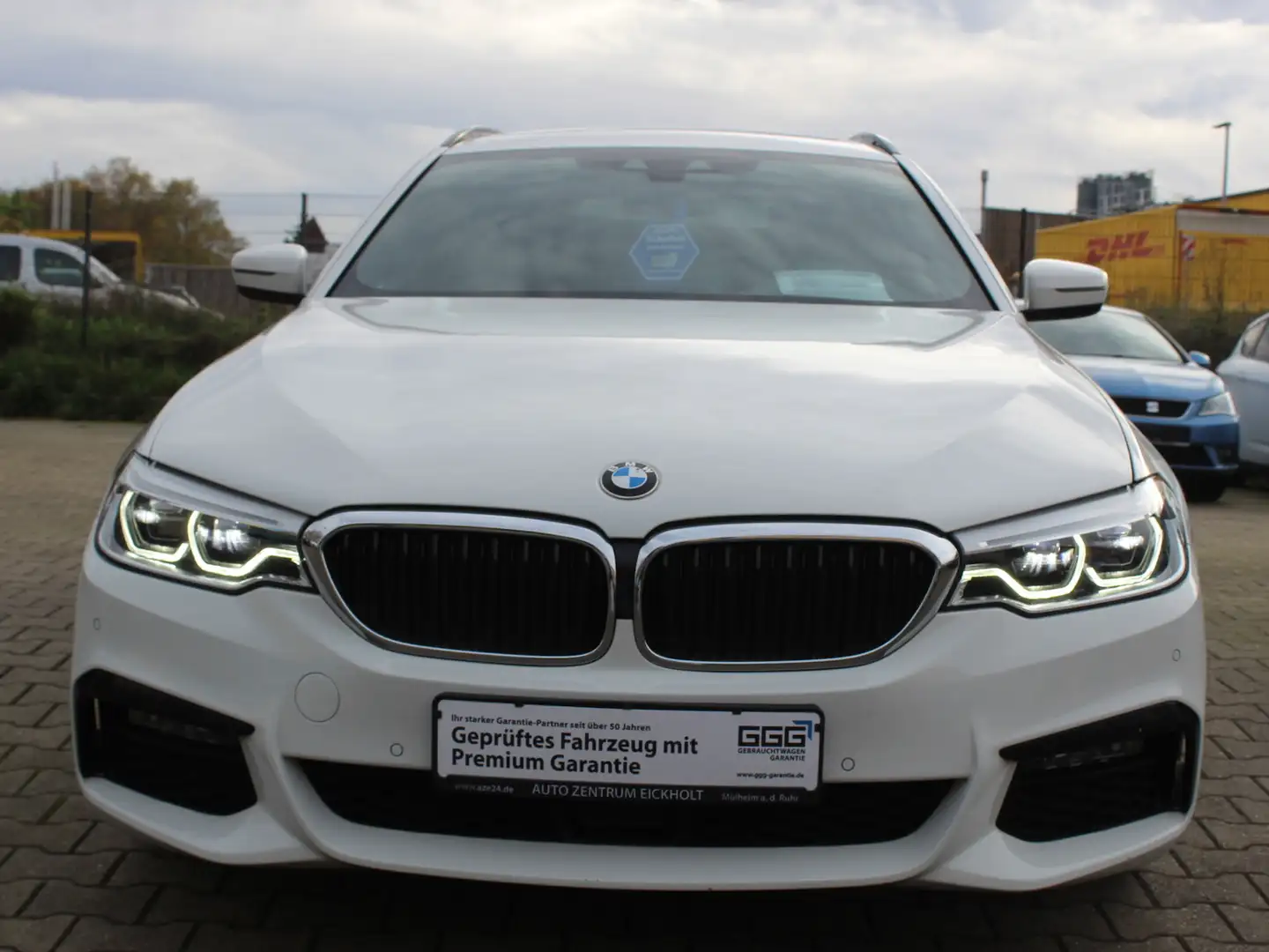BMW 520 520d M Sport Pano HUD LED Luftfederung Kamera Blanc - 1
