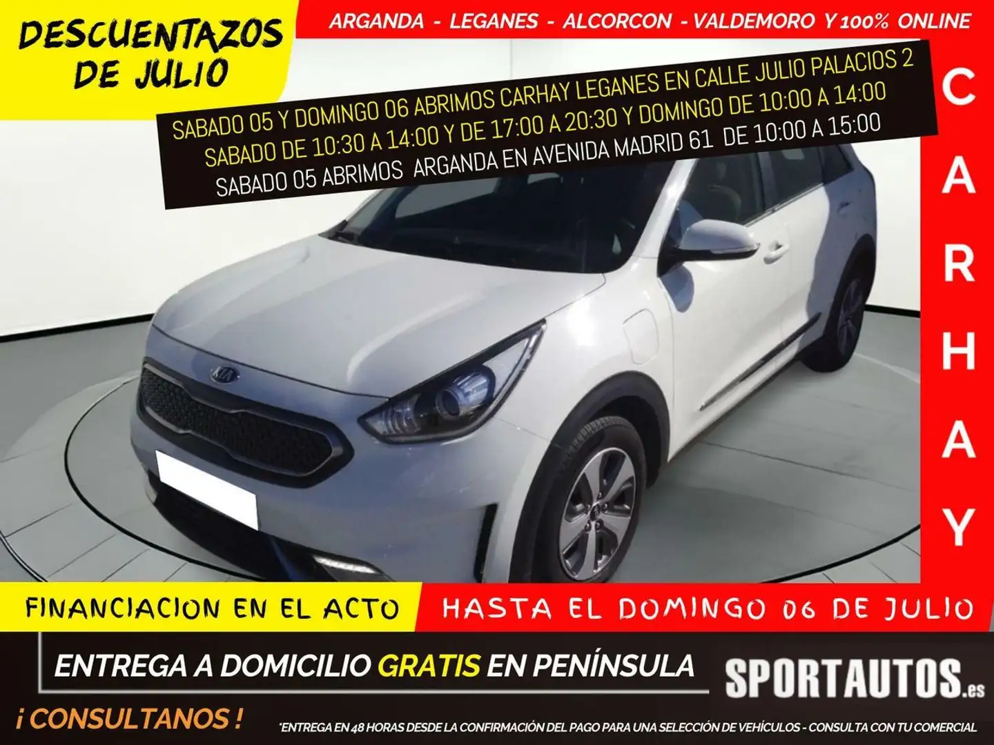 Kia Niro DRIVE PLUG-IN HYBRID 1.6 105CV AT6 E6DT Blanc - 1