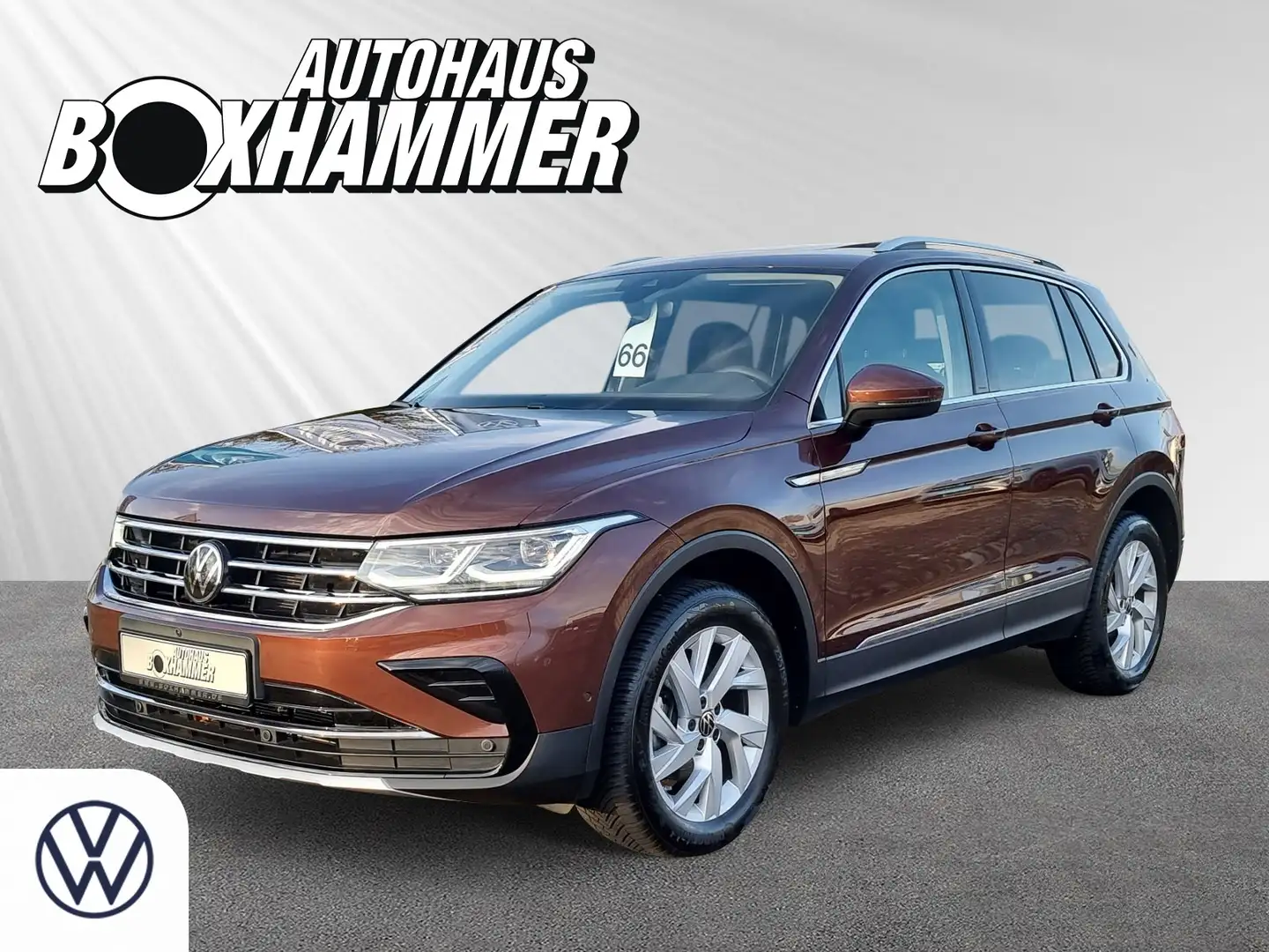 Volkswagen Tiguan 2,0 TDI DSG Elegance 4Motion AHK+PANO.DACH+360KAM Braun - 1