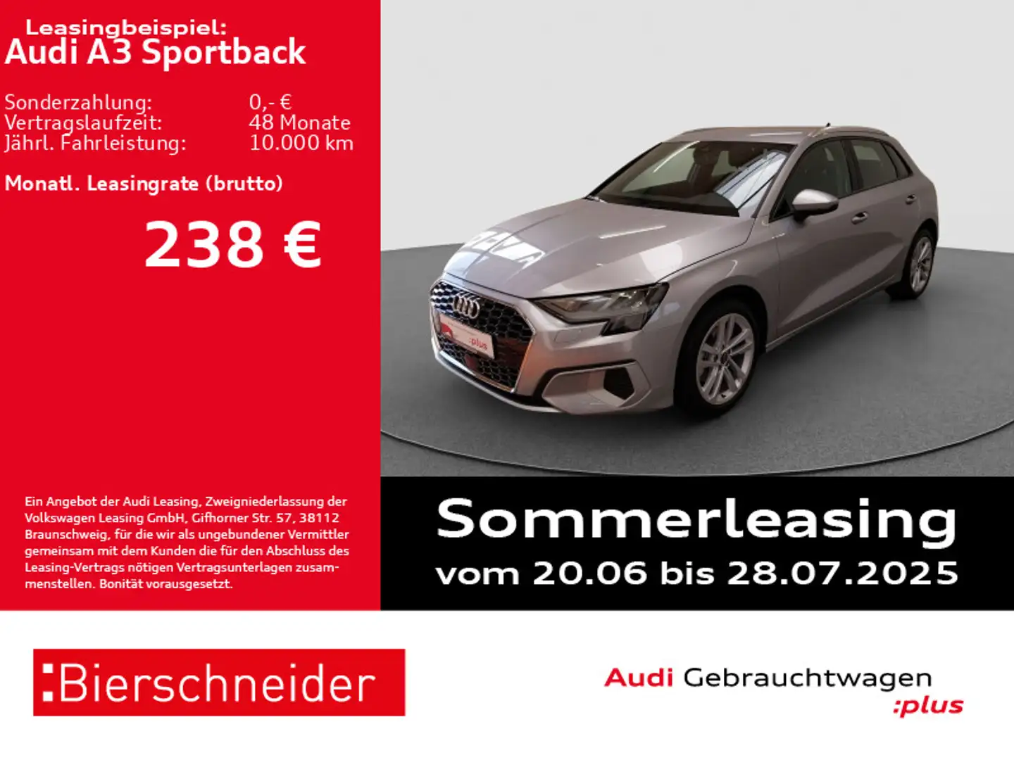 Audi A3 30 TDI advanced 17 PDC SHZ 5J.GAR Silber - 1