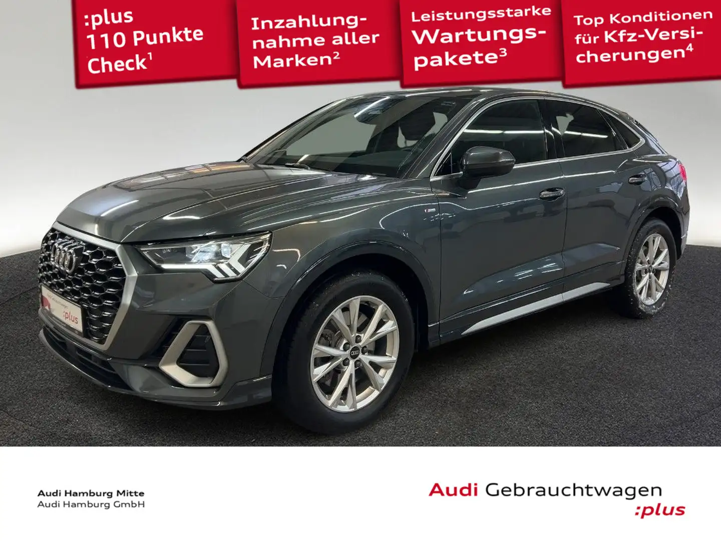 Audi Q3 40 TFSI S line quattro S tronic Nav Grau - 1