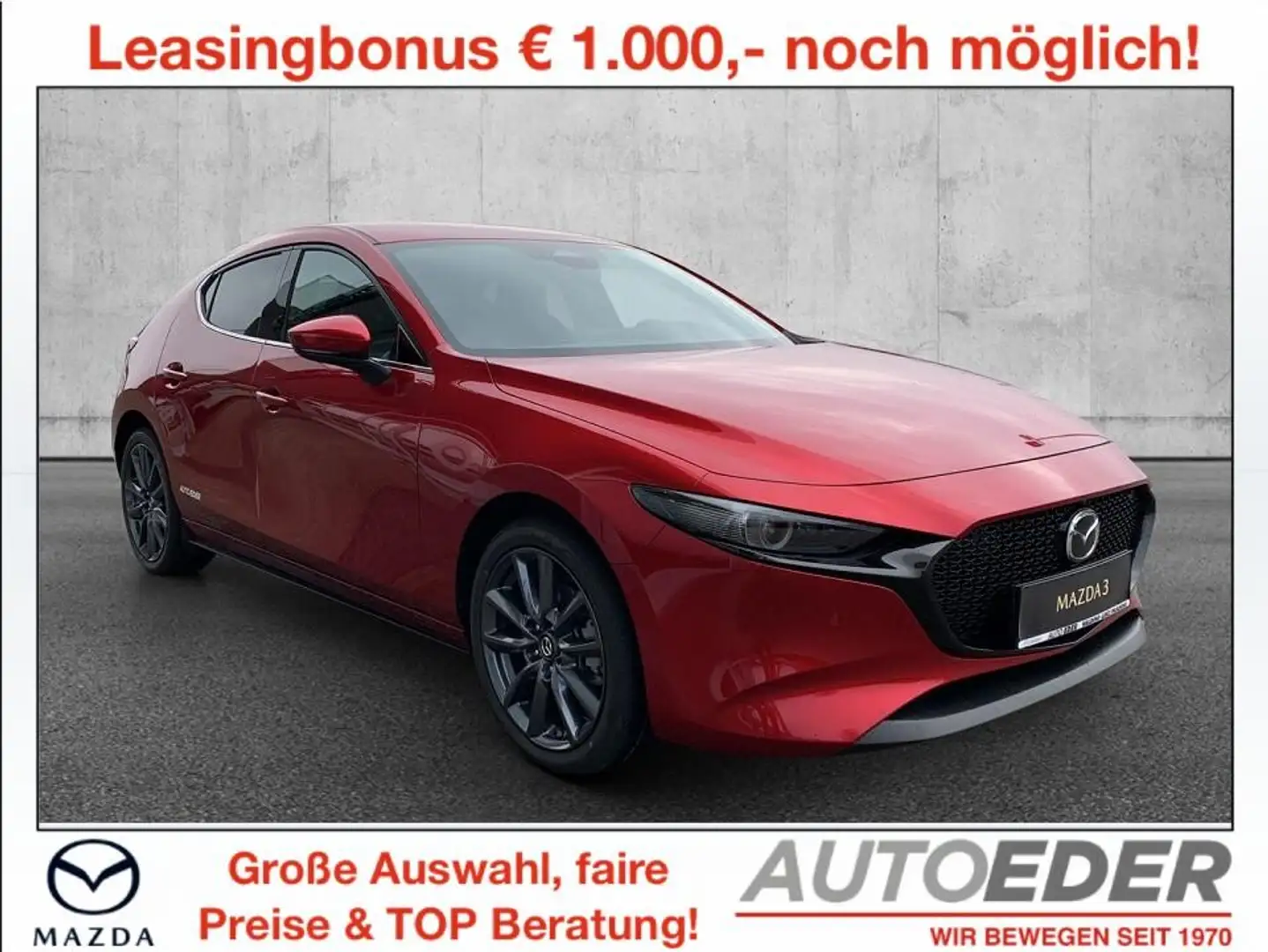 Mazda 3 Mazda3 e-Skyactiv-G140 Exclusive-Line Rot - 1