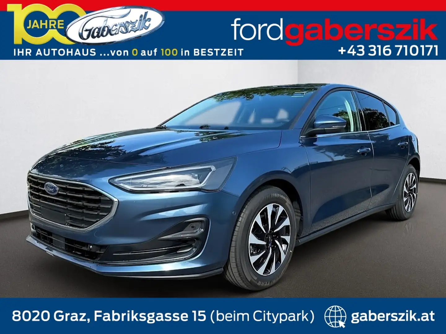 Ford Focus 1,0 EcoBoost Hybrid Titanium X *FORD CREDIT BONUS* Blau - 1