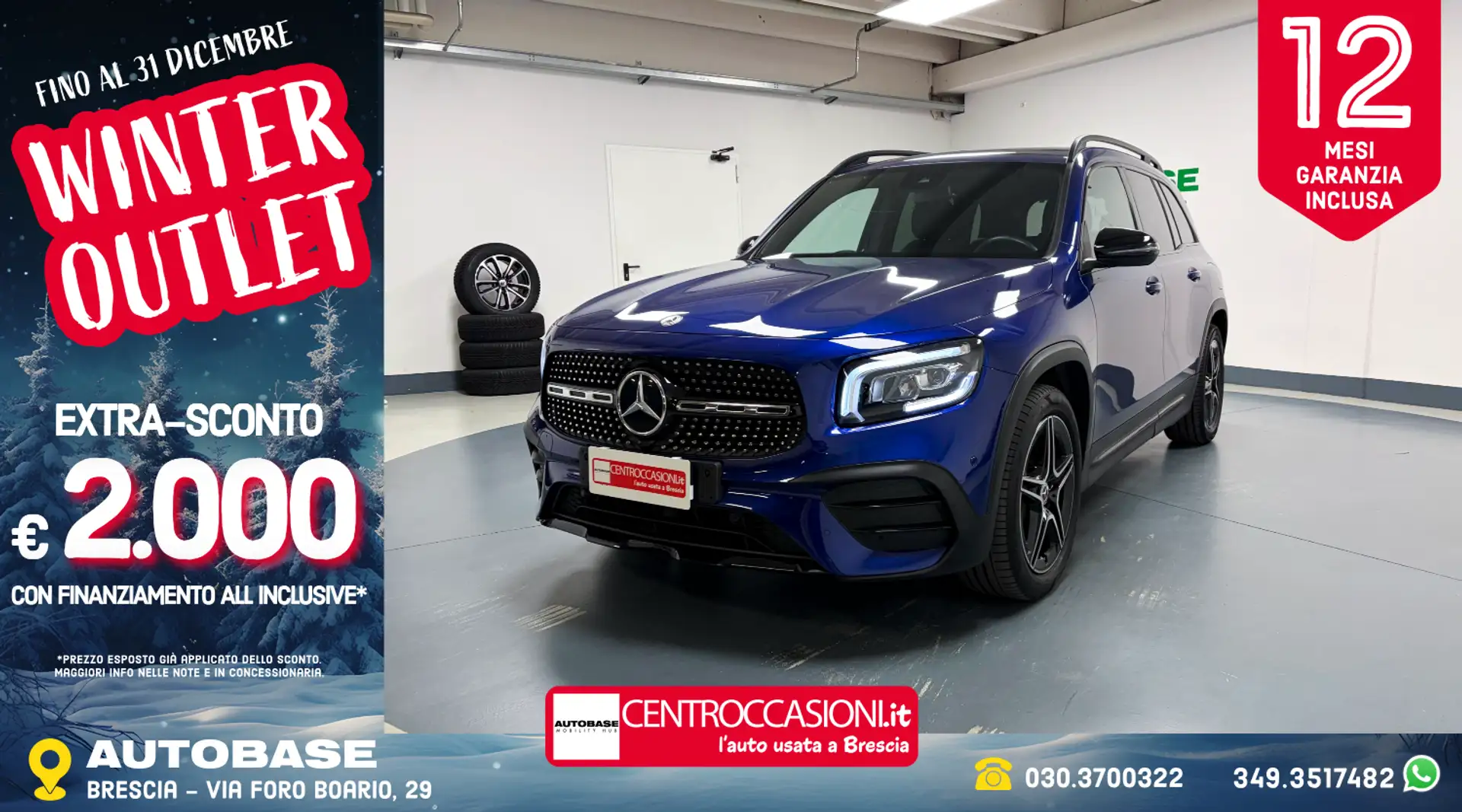 Mercedes-Benz GLB 200 200 d Premium 4matic auto Blu/Azzurro - 1