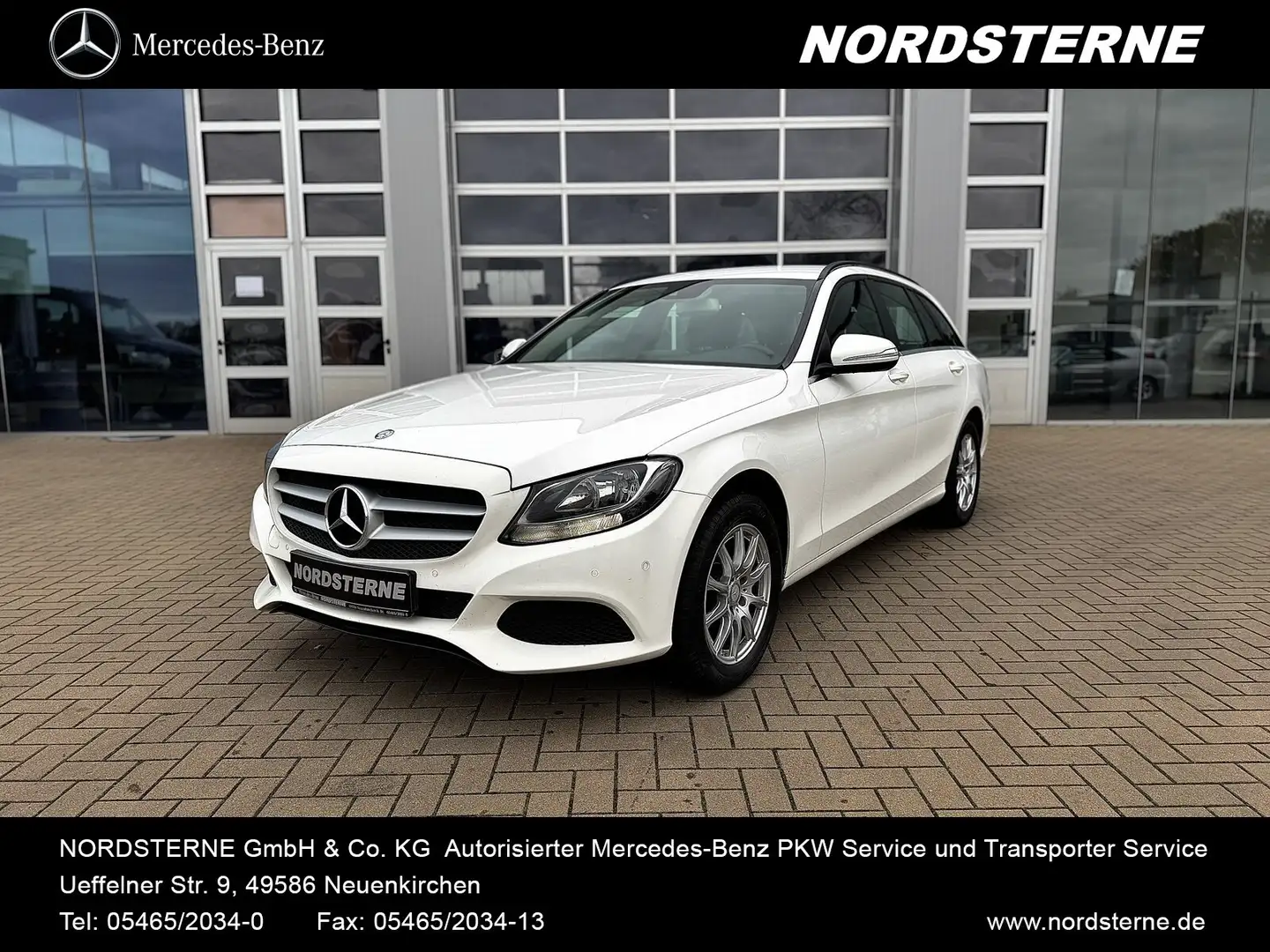 Mercedes-Benz C 220 C 220 CDI T BlueTEC MBUX+EL.SITZE+MLF.LENKRAD Weiß - 1