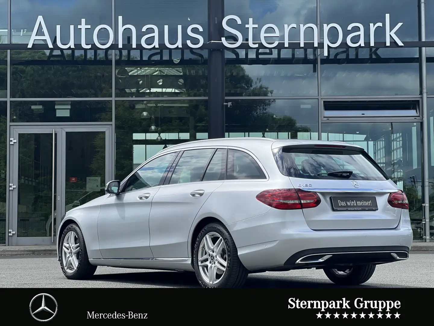 Mercedes-Benz C 180 C 180 T AVANTGARDE MBEAM/RFK/AHK/AppleCarPlay Navi Zilver - 2