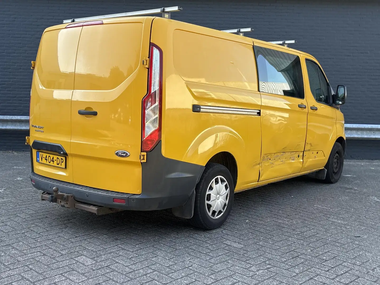 Ford Transit Custom 290 2.0 TDCI L2H1 Dubbel Cabine | € 7.450,- NETTO! Geel - 2