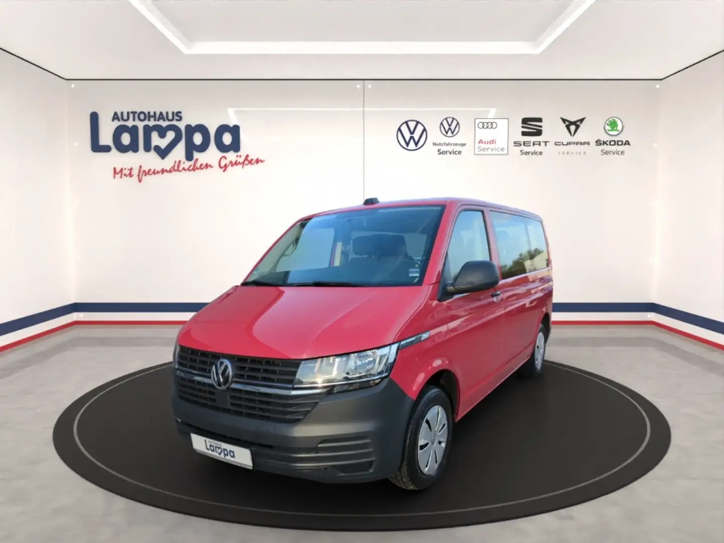 Volkswagen T6 Caravelle 2.0 TDI 9-Sitzer,EPH,Klima,Bt,BDC Červená - 1