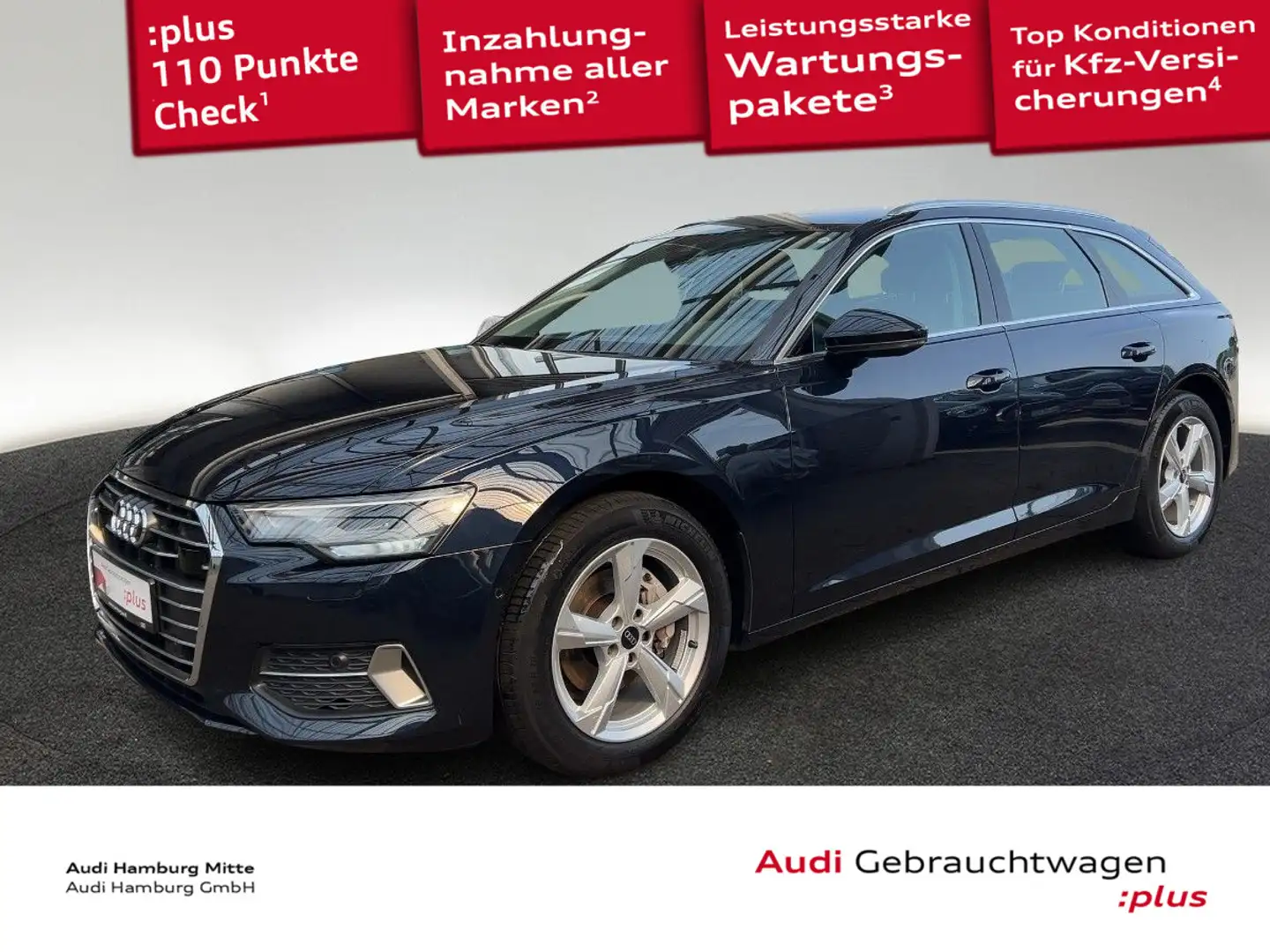Audi A6 40 TDI sport quattro S tronic Sitzhzg A Blau - 1