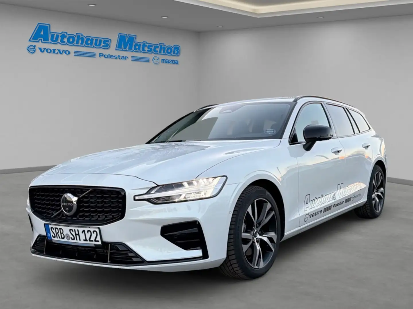 Volvo V60 B4 Plus Dark Leder Navi HarmanKardon 360 Kamera Di Weiß - 1